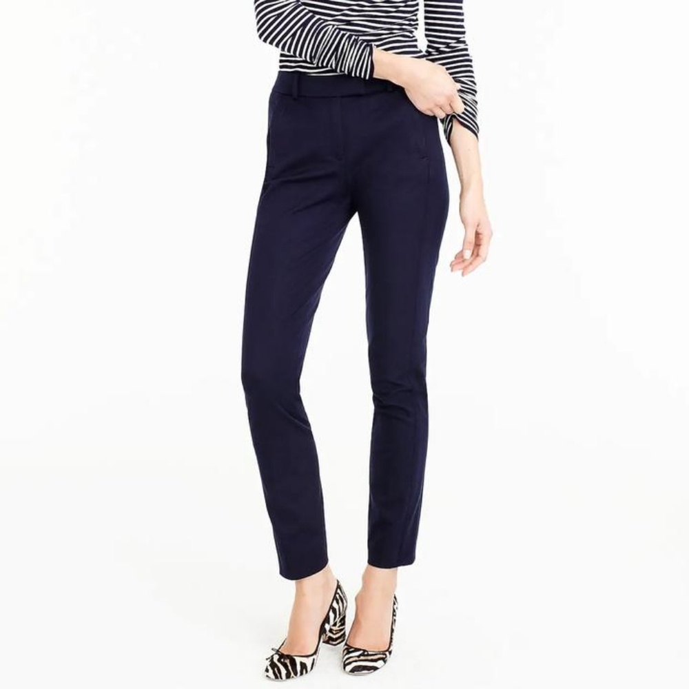 J Crew Maddie Black Stretch Pants Size 2 NWT